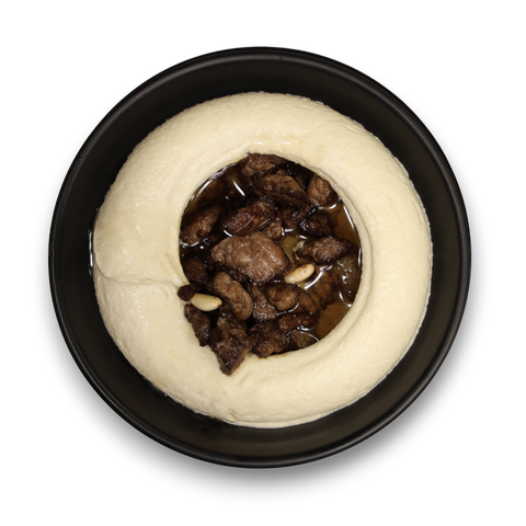 9.00$ صحن حمص لحمة